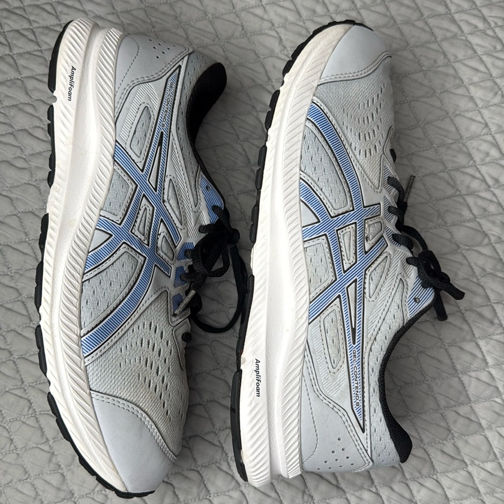 Asics Gel Contend 8 Extra Wide Running Shoe Men's Grey Sneaker Amplifoam
